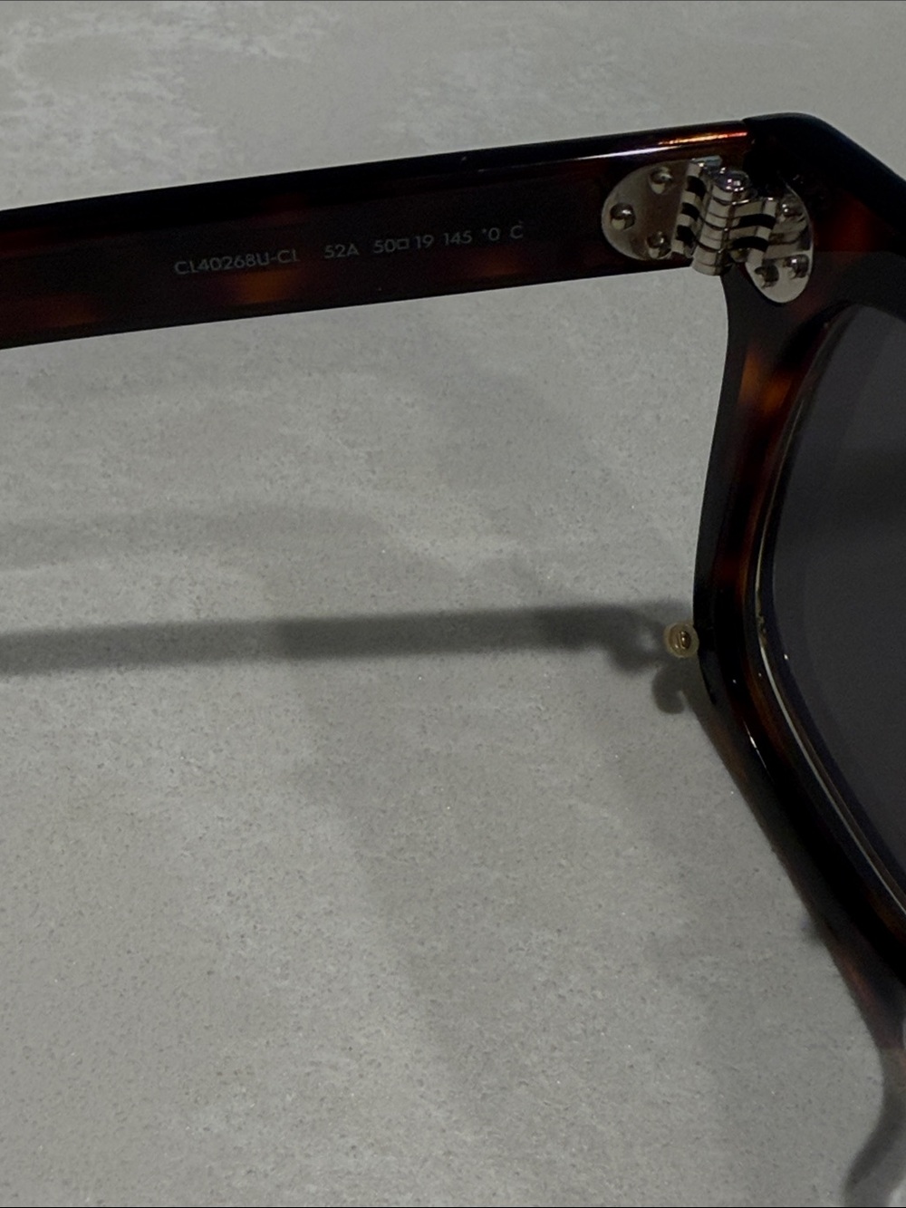 New Celine Tortoise and Gold Clip on Sunglasses - Picture 6 of 9